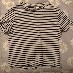 H&M Divided Striped Crop Top